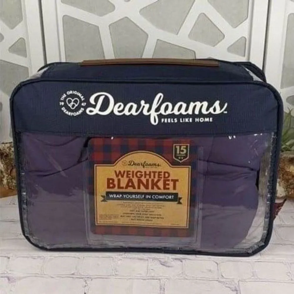 Dearfoams Solid 15lb Weighted Blanket 60